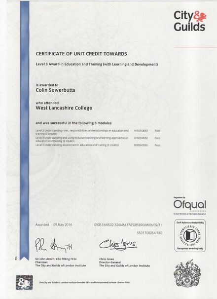 Certificate of competency