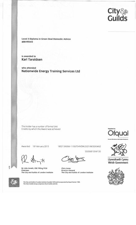 Level 3 Green Deal